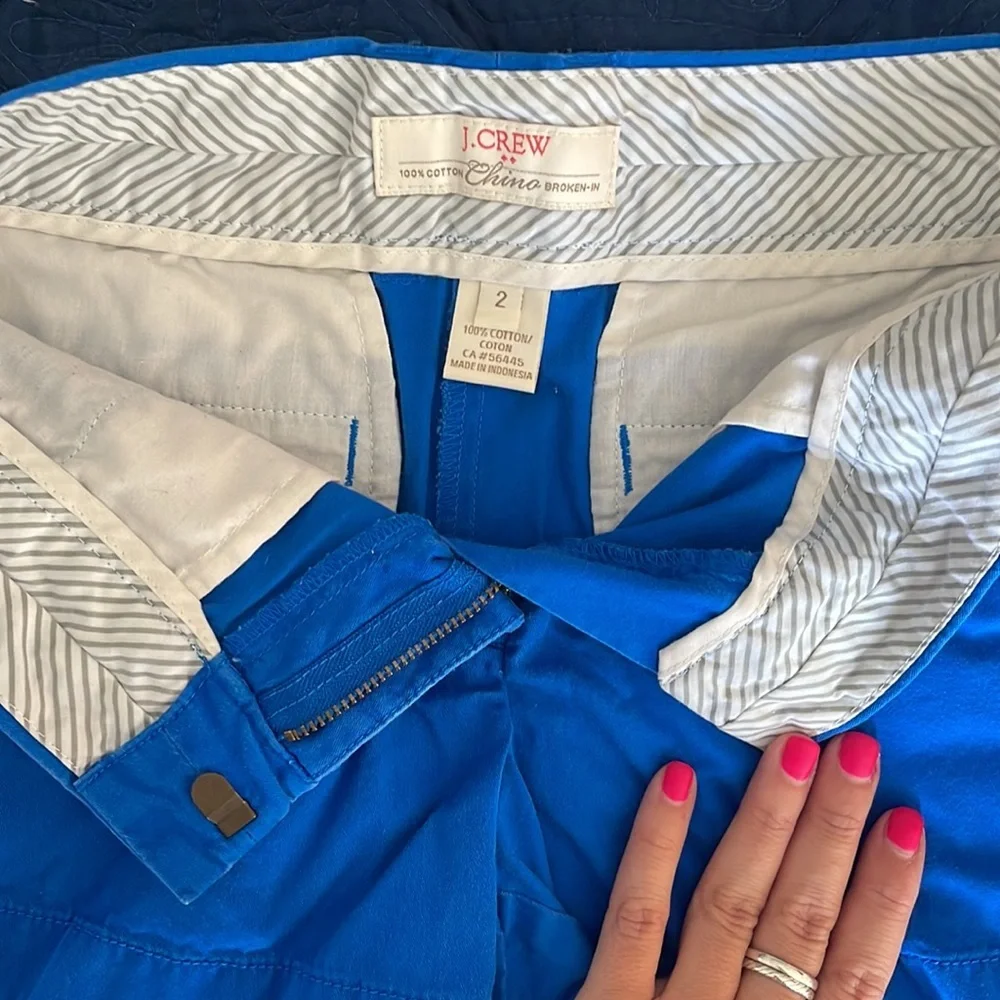 Blue chino Jcrew shorts